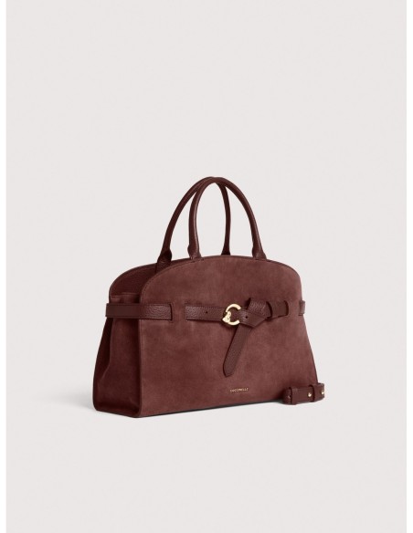 Borsa a mano in camoscio Coccinelle Sabine Medium – Berry - foto 2