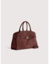 Borsa a mano in camoscio Coccinelle Sabine Medium – Berry