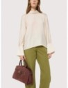 Borsa a mano in camoscio Coccinelle Sabine Medium – Berry
