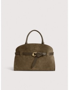 Borsa a mano in camoscio Coccinelle Sabine Medium – Fango - foto 1
