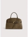 Borsa a mano in camoscio Coccinelle Sabine Medium – Fango Borsa a mano in camoscio Coccinelle Sabine Medium – Fango