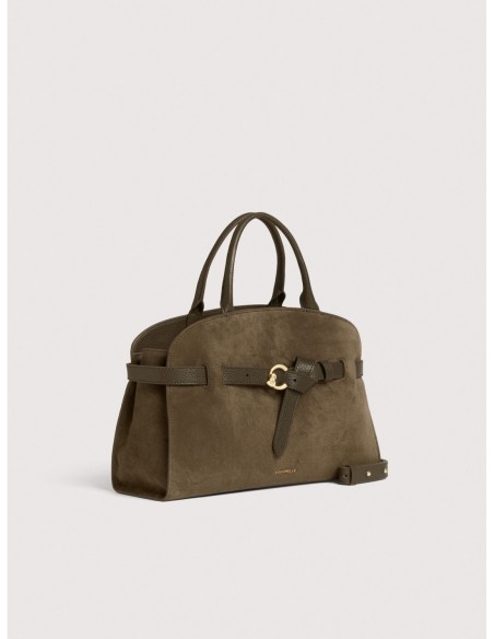 Borsa a mano in camoscio Coccinelle Sabine Medium – Fango - foto 2