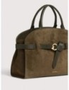 Borsa a mano in camoscio Coccinelle Sabine Medium – Fango Borsa a mano in camoscio Coccinelle Sabine Medium – Fango