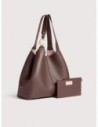 Borsa shopping in pelle con grana Coccinelle C-Easy Large – Berry Borsa shopping in pelle con grana Coccinelle C-Easy Large – Berry