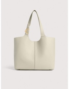 Borsa shopping in pelle con grana Coccinelle C-Easy Large – Eucalipto - foto 1