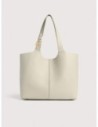 Borsa shopping in pelle con grana Coccinelle C-Easy Large – Eucalipto
