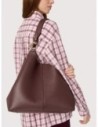Borsa shopping in pelle con grana Coccinelle C-Easy Large – Eucalipto