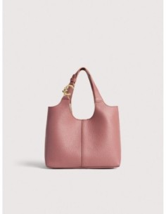 Borsa a mano in pelle con grana Coccinelle C-Easy Small – Winter Rose - foto 1