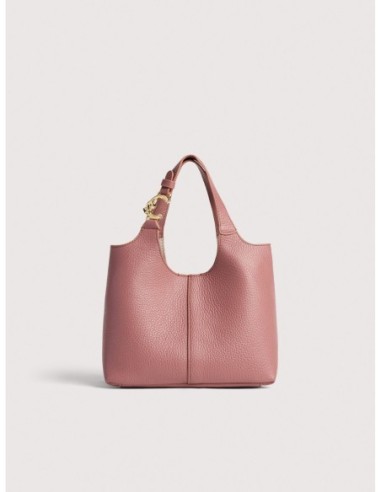 Borsa a mano in pelle con grana Coccinelle C-Easy Small – Winter Rose - foto 1
