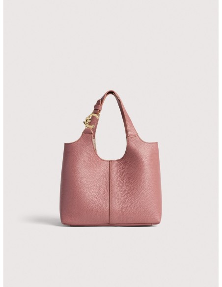 Borsa a mano in pelle con grana Coccinelle C-Easy Small – Winter Rose - foto 1