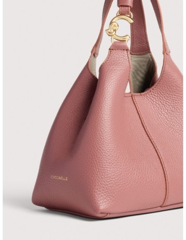 Borsa a mano in pelle con grana Coccinelle C-Easy Small – Winter Rose - foto 4