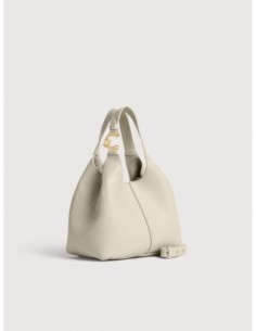 Borsa a mano in pelle con grana Coccinelle C-Easy Small – Eucalipto - foto 1 2