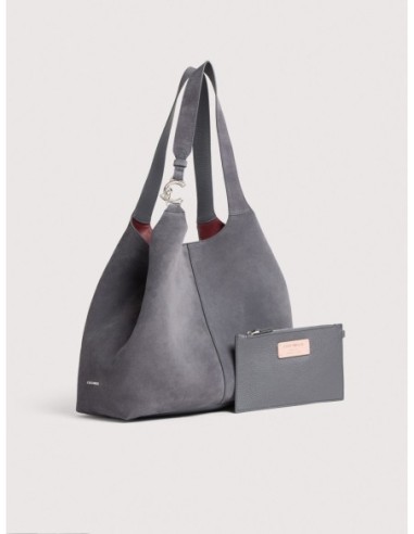 Borsa shopping in camoscio Coccinelle C-Easy Large – Stove - foto 2