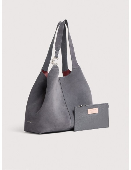 Borsa shopping in camoscio Coccinelle C-Easy Large – Stove - foto 2