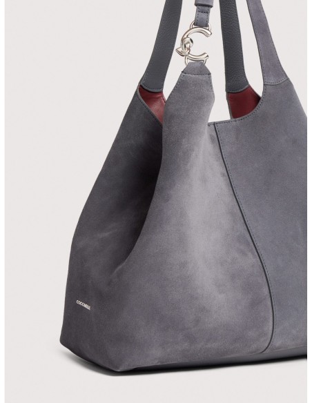 Borsa shopping in camoscio Coccinelle C-Easy Large – Stove - foto 4