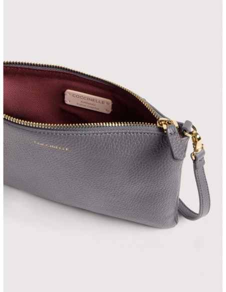 Minibag a tracolla in pelle con grana Coccinelle Best Crossbody Mini – Stove - foto 3
