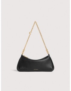 Minibag con catena in pelle con grana Coccinelle C-Me Chain Mini – Noir - foto 1