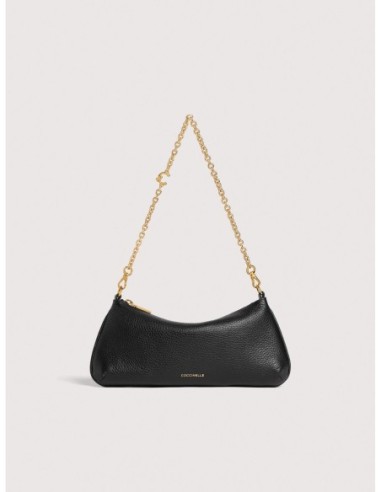 Minibag con catena in pelle con grana Coccinelle C-Me Chain Mini – Noir - foto 1