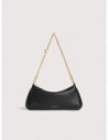 Minibag con catena in pelle con grana Coccinelle C-Me Chain Mini – Noir