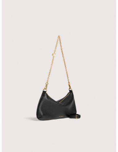Minibag con catena in pelle con grana Coccinelle C-Me Chain Mini – Noir - foto 2