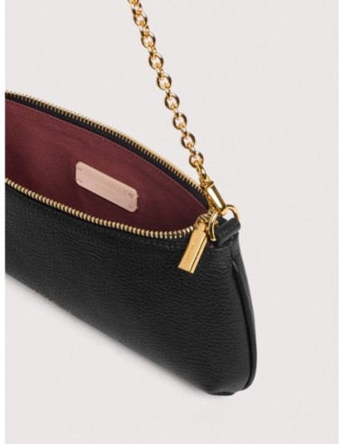 Minibag con catena in pelle con grana Coccinelle C-Me Chain Mini – Noir - foto 3