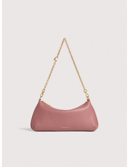 Minibag con catena in pelle con grana Coccinelle C-Me Chain Mini – Winter Rose - foto 1