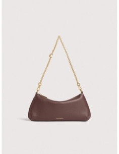 Minibag con catena in pelle con grana Coccinelle C-Me Chain Mini – Berry - foto 1