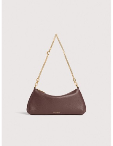 Minibag con catena in pelle con grana Coccinelle C-Me Chain Mini – Berry - foto 1