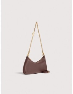 Minibag con catena in pelle con grana Coccinelle C-Me Chain Mini – Berry - foto 1 2