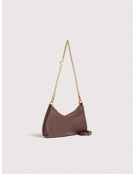 Minibag con catena in pelle con grana Coccinelle C-Me Chain Mini – Berry - foto 2