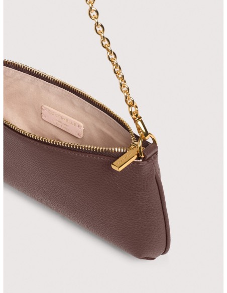 Minibag con catena in pelle con grana Coccinelle C-Me Chain Mini – Berry - foto 3
