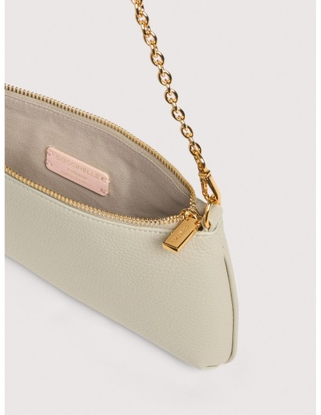 Minibag con catena in pelle con grana Coccinelle C-Me Chain Mini – Eucalipto - foto 3