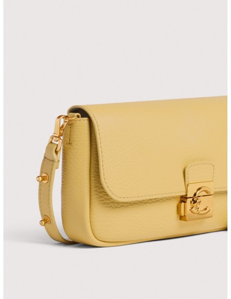 Minibag in pelle con grana Coccinelle C-Me Lock Mini – Honey - foto 4