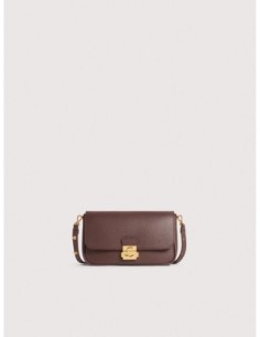 Minibag in pelle con grana Coccinelle C-Me Lock Mini – Berry - foto 1