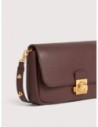 Minibag in pelle con grana Coccinelle C-Me Lock Mini – Berry