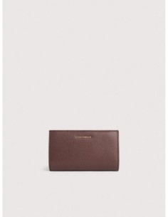 Portafoglio medio in pelle con grana Coccinelle Metallic Large – Berry - foto 1