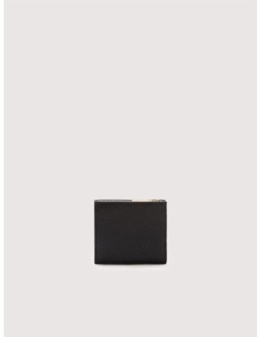 Mini portafoglio con patta in pelle con grana Coccinelle Metallic Small – Noir - foto 4