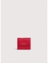 Mini portafoglio con patta in pelle con grana Coccinelle Metallic Small – Scarlet Mini portafoglio con patta in pelle con grana Coccinelle Metallic Small – Scarlet