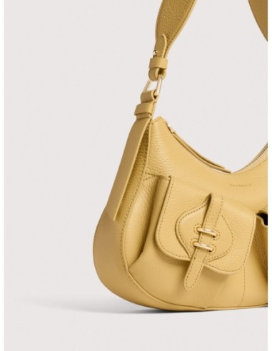 Borsa a spalla in pelle con grana Coccinelle Mavery Pocket Small – Honey - foto 4