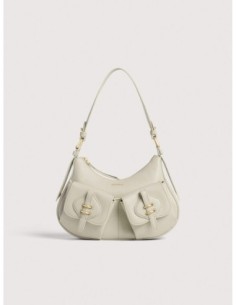 Borsa a spalla in pelle con grana Coccinelle Mavery Pocket Small – Eucalipto - foto 1