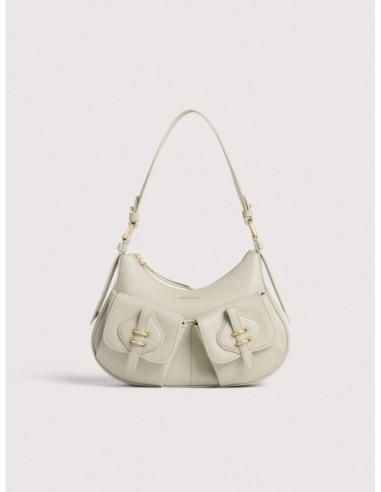 Borsa a spalla in pelle con grana Coccinelle Mavery Pocket Small – Eucalipto - foto 1